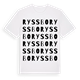 White t-shirt med Ryssbo ordlek t-shirt