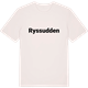 Vintage White t-shirt med Ryssudden fetstil t-shirt