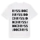 White t-shirt med Ryssudden ordlek t-shirt