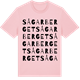 Pink Cotton t-shirt med Sågarberget ordlek t-shirt
