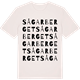 Vintage White t-shirt med Sågarberget ordlek t-shirt