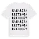 White t-shirt med Sågarefallet ordlek t-shirt