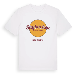 Sågbacken cirkel t-shirt – ekologisk bomull t-shirt från Pinshirt