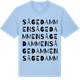 Blue Soul t-shirt med Sågedammen ordlek t-shirt
