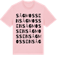 Pink Cotton t-shirt med Sågmossen ordlek t-shirt