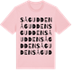 Pink Cotton t-shirt med Sågudden ordlek t-shirt