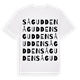 White t-shirt med Sågudden ordlek t-shirt