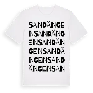 Sandängen ordlek t-shirt – ekologisk bomull t-shirt från Pinshirt