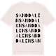 Vintage White t-shirt med Sanddalen ordlek t-shirt