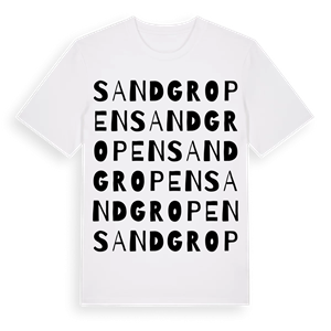 Sandgropen ordlek t-shirt – ekologisk bomull t-shirt från Pinshirt