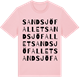 Pink Cotton t-shirt med Sandsjöfallet ordlek t-shirt