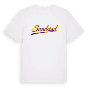 Sandstad baseball t-shirt – ekologisk bomull t-shirt från Pinshirt