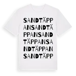 Sandtäppan ordlek t-shirt – ekologisk bomull t-shirt från Pinshirt
