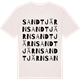 Vintage White t-shirt med Sandtjärn ordlek t-shirt