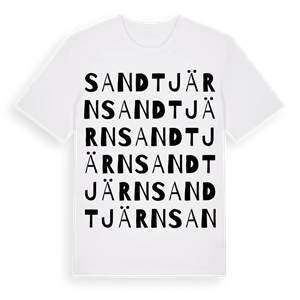 Sandtjärn ordlek t-shirt – ekologisk bomull t-shirt från Pinshirt
