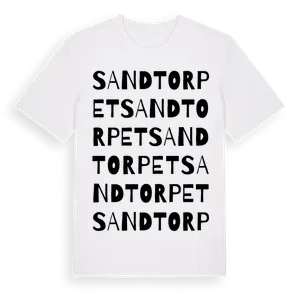 Sandtorpet ordlek t-shirt – ekologisk bomull t-shirt från Pinshirt