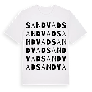 Sandvad ordlek t-shirt – ekologisk bomull t-shirt från Pinshirt