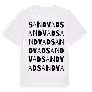 Sandvad ordlek t-shirt – ekologisk bomull t-shirt från Pinshirt
