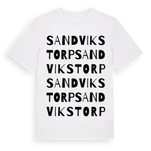 Sandvikstorp ordlek t-shirt – ekologisk bomull t-shirt från Pinshirt