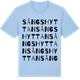 Blue Soul t-shirt med Sångshyttan ordlek t-shirt