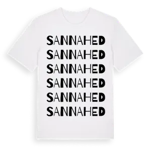 Sannahed ordlek t-shirt – ekologisk bomull t-shirt från Pinshirt