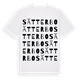 White t-shirt med Sätterbo ordlek t-shirt