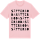 Pink Cotton t-shirt med Sätterboda ordlek t-shirt