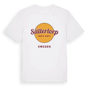 Sättertorp cirkel t-shirt – ekologisk bomull t-shirt från Pinshirt