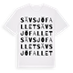 White t-shirt med Sävsjöfallet ordlek t-shirt