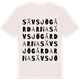 Vintage White t-shirt med Sävsjögårdarna ordlek t-shirt