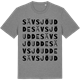 Mid Heather Gray t-shirt med Sävsjöudde ordlek t-shirt