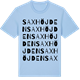 Blue Soul t-shirt med Saxhöjden ordlek t-shirt