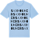 Blue Soul t-shirt med Saxholmen ordlek t-shirt