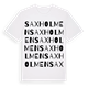 Saxholmen ordlek t-shirt