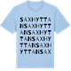 Blue Soul t-shirt med Saxhyttan ordlek t-shirt