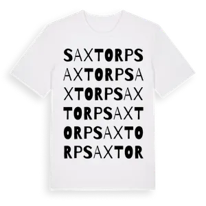 Saxtorp ordlek t-shirt – ekologisk bomull t-shirt från Pinshirt