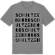 Mid Heather Gray t-shirt med Schultzenborg ordlek t-shirt
