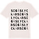 Vintage White t-shirt med Segåslyckan ordlek t-shirt