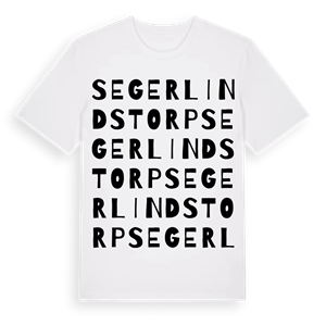 Segerlindstorp ordlek t-shirt – ekologisk bomull t-shirt från Pinshirt