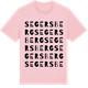 Pink Cotton t-shirt med Segersberg ordlek t-shirt