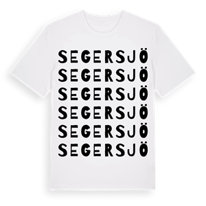 Segersjö ordlek t-shirt – ekologisk bomull t-shirt från Pinshirt