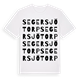 White t-shirt med Segersjötorp ordlek t-shirt