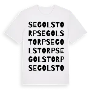 Segolstorp ordlek t-shirt – ekologisk bomull t-shirt från Pinshirt