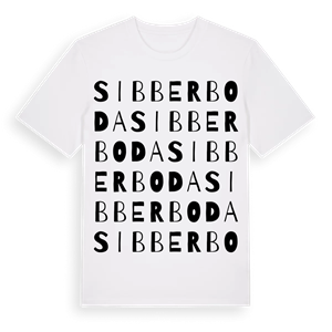 Sibberboda ordlek t-shirt – ekologisk bomull t-shirt från Pinshirt