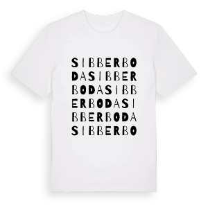 Sibberboda ordlek t-shirt – ekologisk bomull t-shirt från PinShirt