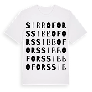 Sibbofors ordlek t-shirt – ekologisk bomull t-shirt från PinShirt