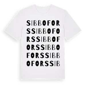 Sibbofors ordlek t-shirt – ekologisk bomull t-shirt från Pinshirt