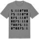 Mid Heather Gray t-shirt med Sibbotorp ordlek t-shirt