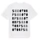 White t-shirt med Sibbotorp ordlek t-shirt