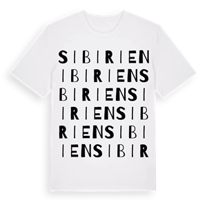Sibirien ordlek t-shirt – ekologisk bomull t-shirt från Pinshirt